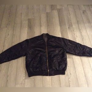 Black/Grey South Pole Leather jacket